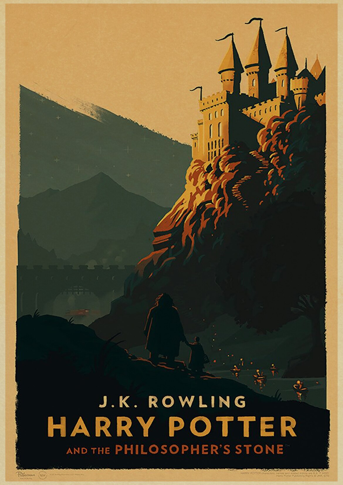 Posters minimalistes et discrets Harry Potter